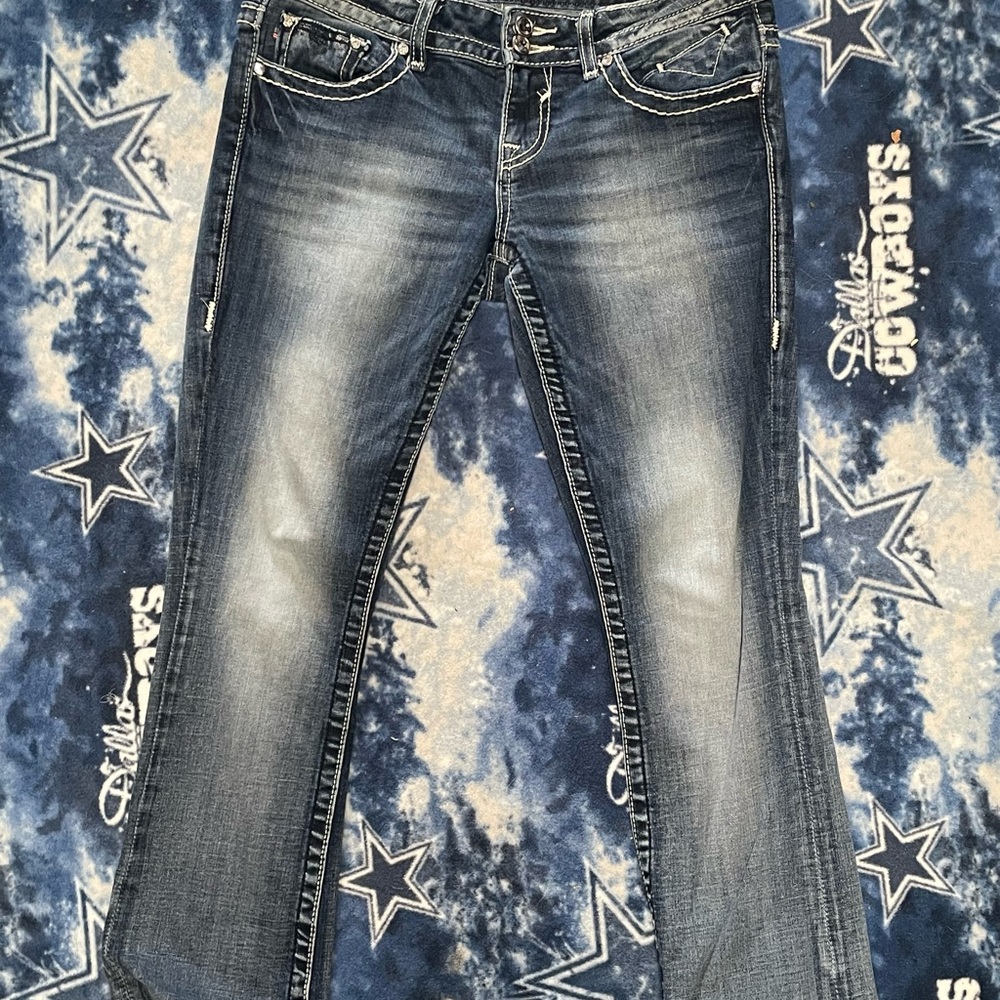 Classic Boot Cut Jeans in Blue